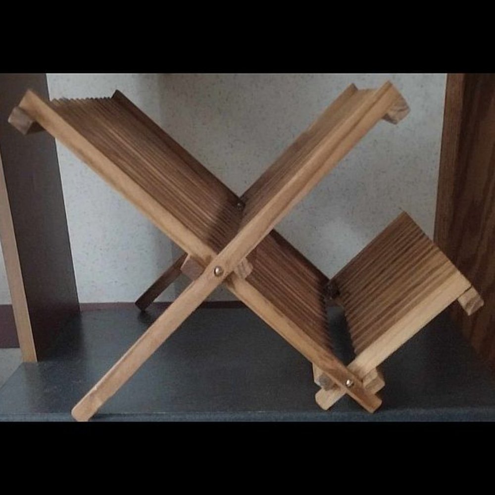 Large Folding Natural Bamboo Drying Rack
